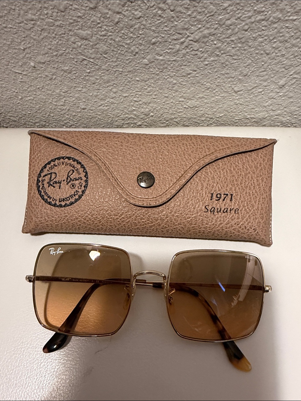 Ray-Ban Women's Square Sunglasses in Brown Gradient